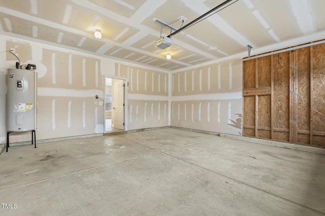 245 E Webber Ln, Clayton, NC 27527 - garage with electric water heater and a garage door opener
