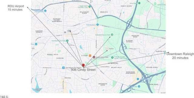 906 Cindy St, Cary, NC 27511 - map / location