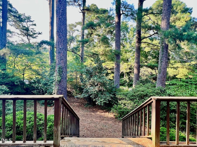 612 Williamsboro St, Oxford, NC 27565 - deck featuring stairway