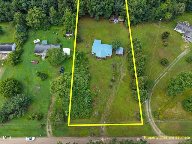 112 Elsie Marie Dr, Youngsville, NC 27596 - aerial view of property's location featuring property parcel outlined