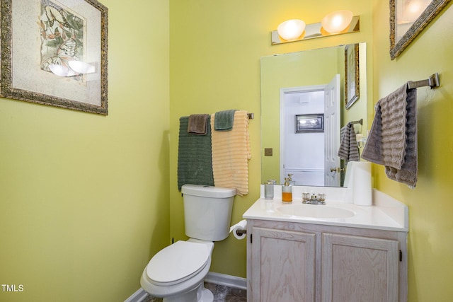 801 Falling Wind Ct, Raleigh, NC 27610 - half bathroom with toilet and vanity