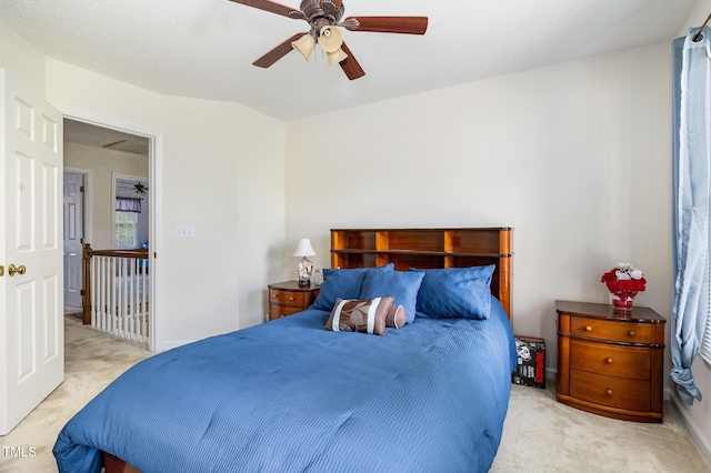 801 Falling Wind Ct, Raleigh, NC 27610 - bedroom with carpet floors and ceiling fan