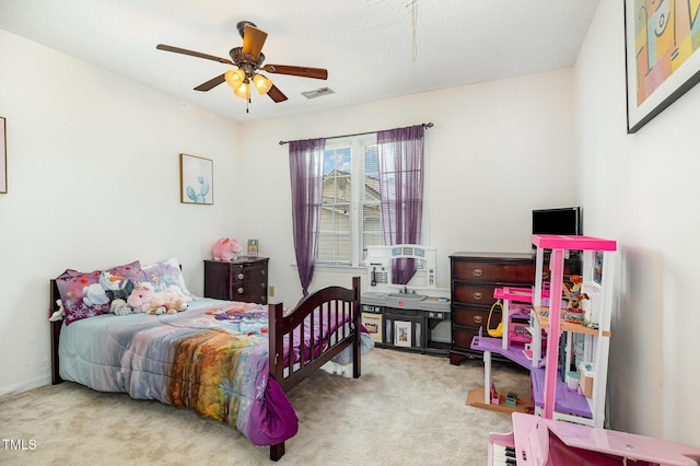 801 Falling Wind Ct, Raleigh, NC 27610 - carpeted bedroom with ceiling fan
