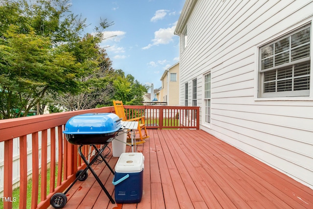 801 Falling Wind Ct, Raleigh, NC 27610 - view of wooden terrace