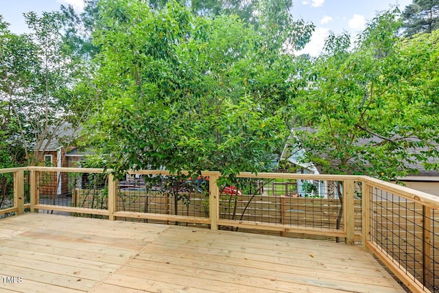 2205 Tampa Ave, Durham, NC 27705 - view of wooden terrace