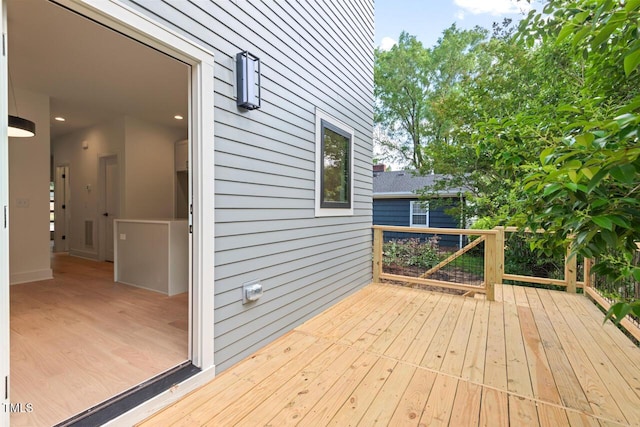 2205 Tampa Ave, Durham, NC 27705 - view of wooden deck