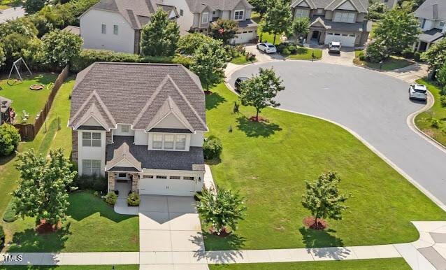 4007 Strendal Dr, Cary, NC 27519 - aerial perspective of suburban area