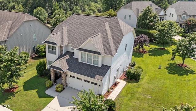 4007 Strendal Dr, Cary, NC 27519 - aerial perspective of suburban area