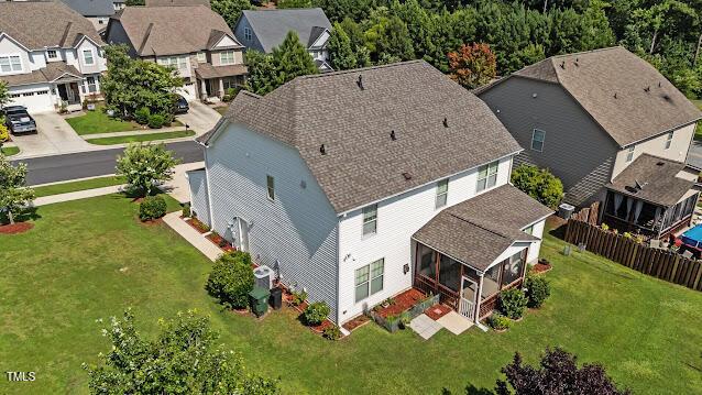 4007 Strendal Dr, Cary, NC 27519 - aerial view of residential area