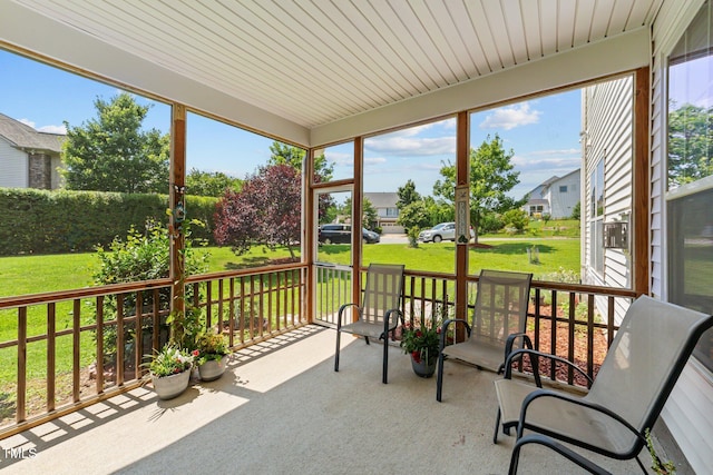 4007 Strendal Dr, Cary, NC 27519 - sunroom / solarium featuring a residential view