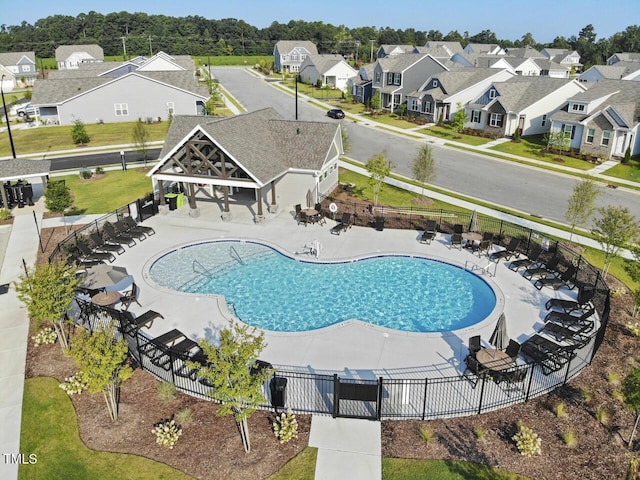 1409 Jasmine View Way, Knightdale, NC 27545 - community pool featuring a patio and a residential view