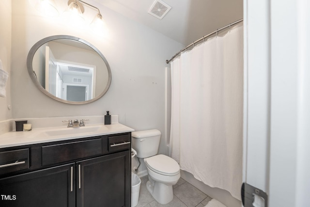 1143 Sweet Cream Ct, Durham, NC 27703 - full bathroom with vanity, tile patterned flooring, and a shower with shower curtain