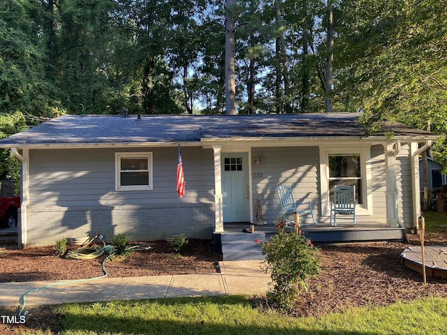 232 Fairview Rd, Cary, NC 27511 - view of front of home with a porch