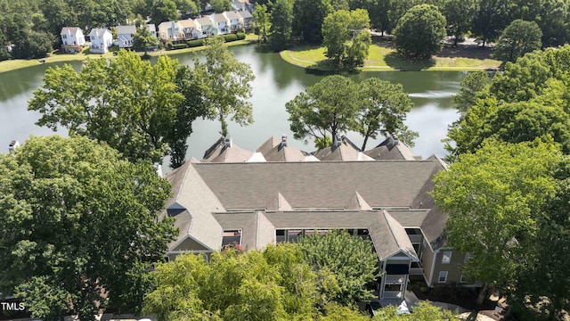 720 Springfork Dr, Cary, NC 27513 - aerial perspective of suburban area featuring a nearby body of water