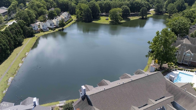 720 Springfork Dr, Cary, NC 27513 - aerial view of residential area with a large body of water