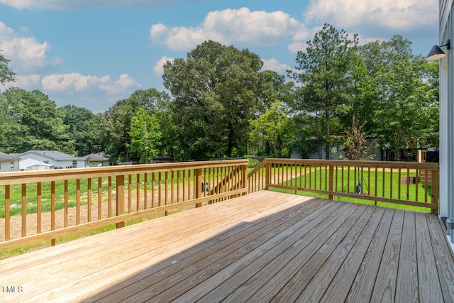 136 E End Ave, Durham, NC 27703 - wooden terrace featuring a fenced backyard