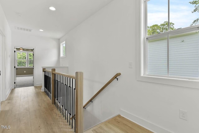 136 E End Ave, Durham, NC 27703 - stairs with wood finished floors and recessed lighting