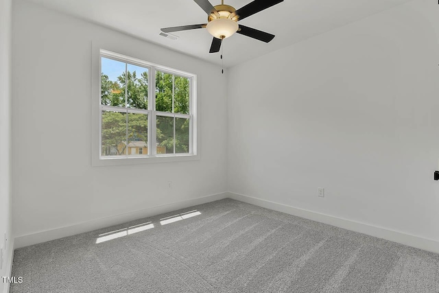 136 E End Ave, Durham, NC 27703 - carpeted empty room featuring baseboards and a ceiling fan