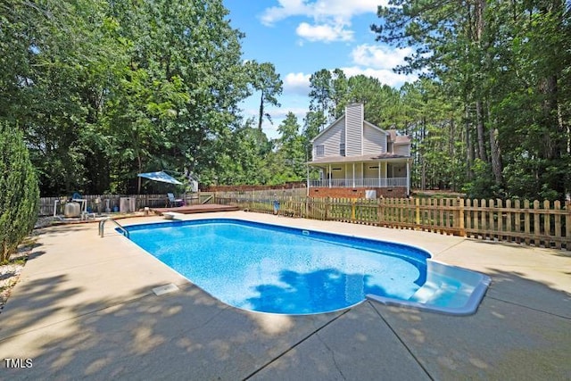 6425 Cross Ridge Dr, Holly Springs, NC 27540 - view of swimming pool featuring a patio area