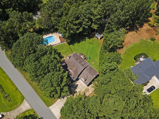 6425 Cross Ridge Dr, Holly Springs, NC 27540 - aerial view of property's location with a pool