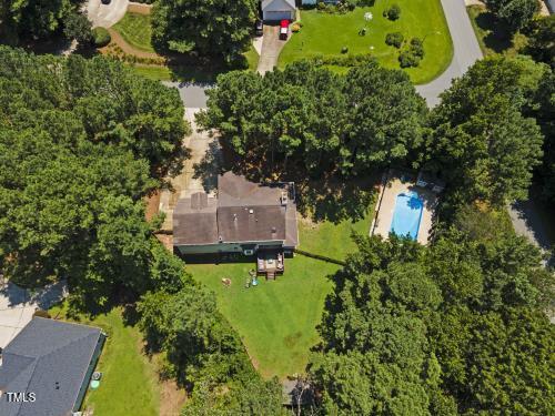 6425 Cross Ridge Dr, Holly Springs, NC 27540 - bird's eye view of a pool area