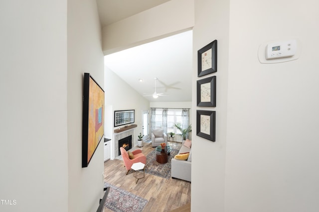 506 Cottage Ln, Durham, NC 27713 - corridor with light wood-style floors