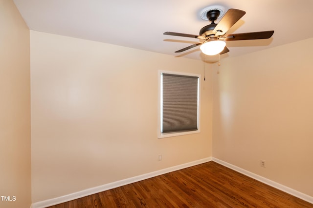 5840 Rocking Chair Dr, Youngsville, NC 27596 - unfurnished room featuring dark wood-type flooring and a ceiling fan