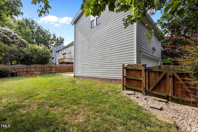 1806 White Dogwood Rd, Apex, NC 27502 - view of property exterior with a gate and a garage