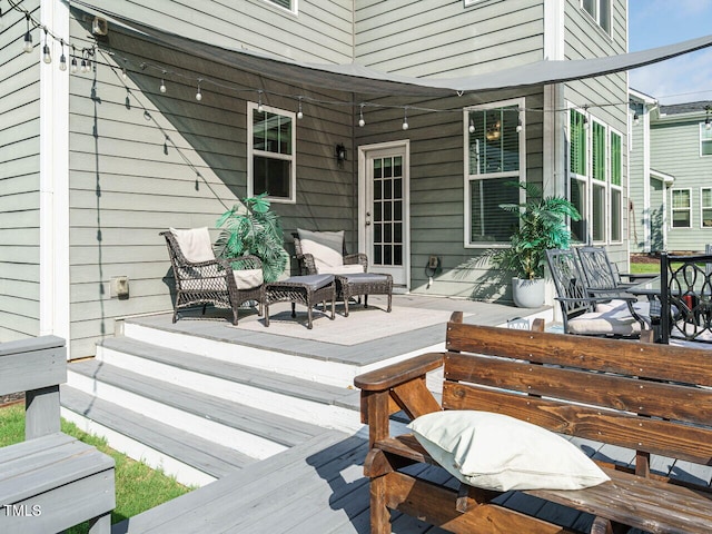 1004 Dogwood Bloom Ln, Knightdale, NC 27545 - view of wooden deck