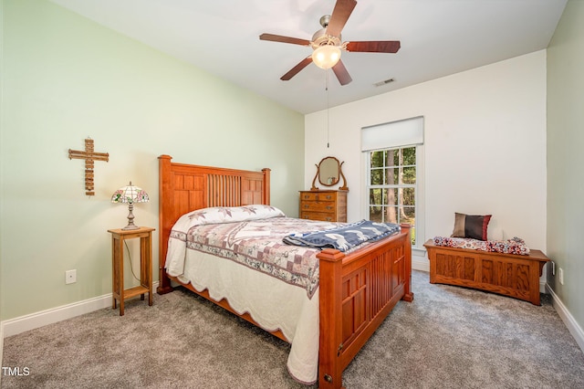 1513 Anterra Dr, Wake Forest, NC 27587 - bedroom with carpet and a ceiling fan