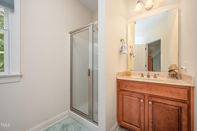 1513 Anterra Dr, Wake Forest, NC 27587 - full bath featuring a stall shower and vanity