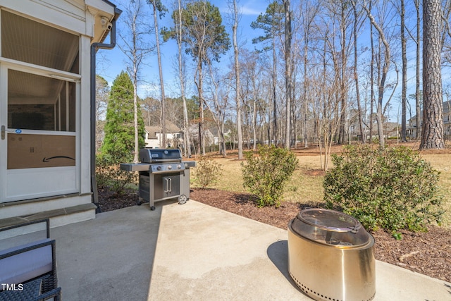 2105 Gardenbrook Dr, Raleigh, NC 27606 - view of patio with area for grilling