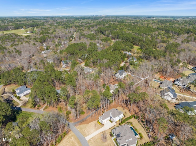 2105 Gardenbrook Dr, Raleigh, NC 27606 - view of property location with a heavily wooded area and nearby suburban area