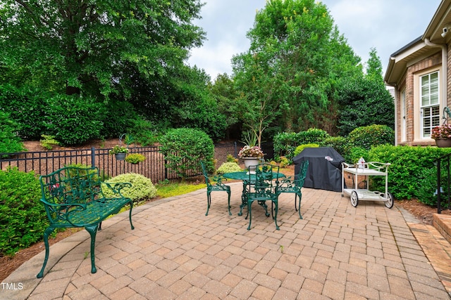 4164 English Garden Way, Raleigh, NC 27612 - view of patio featuring area for grilling and outdoor dining space