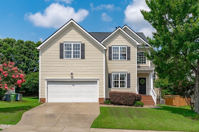 2508 Hidden Meadow Dr, Fuquay Varina, NC 27526 - traditional-style house with a garage and driveway