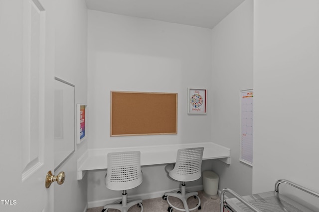 2508 Hidden Meadow Dr, Fuquay Varina, NC 27526 - office area with built in study area and baseboards
