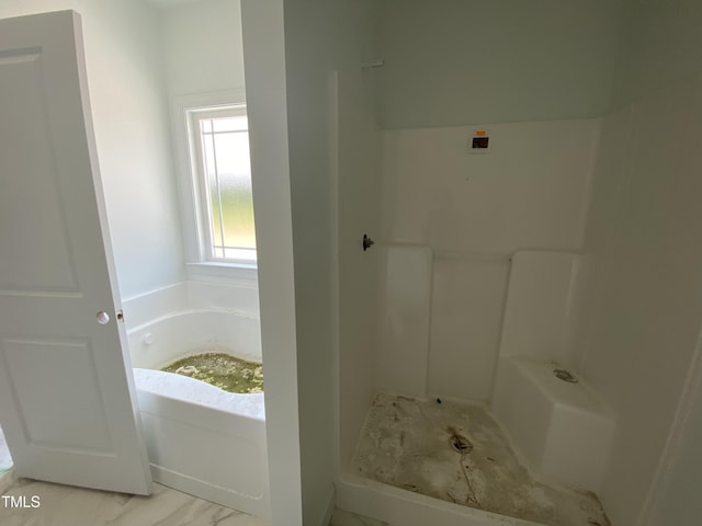 202 Rae Dr, Pikeville, NC 27863 - bathroom featuring a bath and a shower