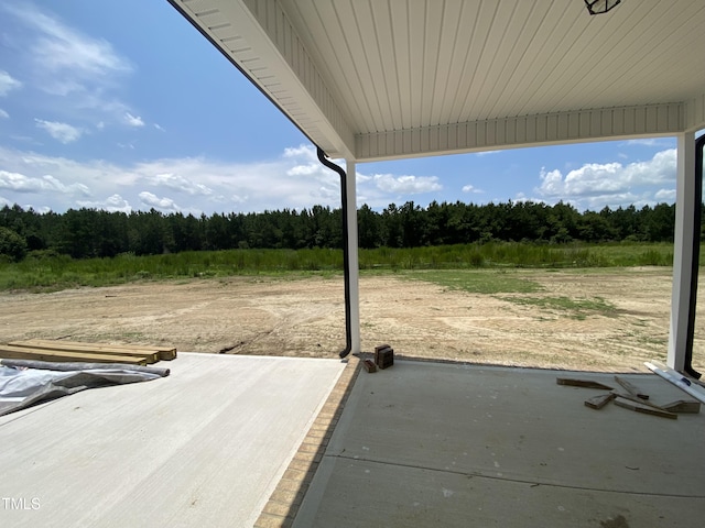 202 Rae Dr, Pikeville, NC 27863 - view of patio / terrace with a view of trees