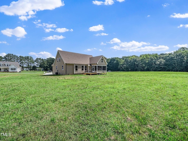 10 Hermitage, Franklinton, NC 27525 - rear view of house featuring a lawn and a wooden deck