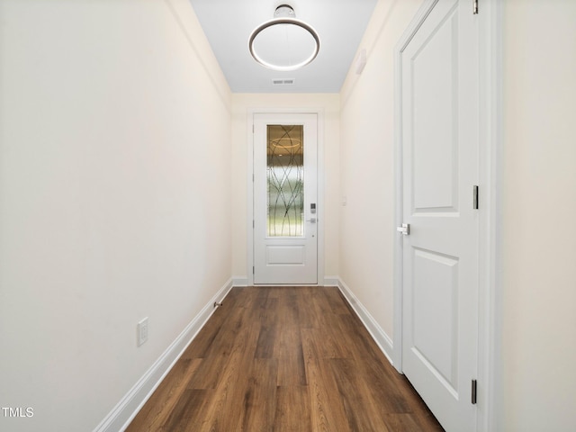 10 Hermitage, Franklinton, NC 27525 - entryway with dark wood-type flooring and baseboards