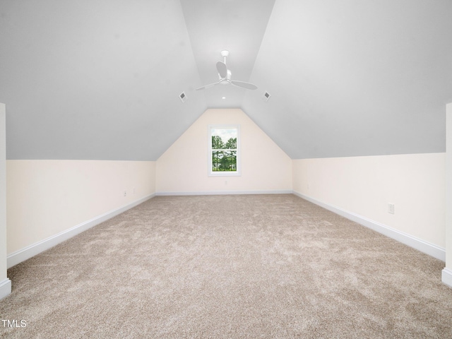 10 Hermitage, Franklinton, NC 27525 - bonus room featuring lofted ceiling, a ceiling fan, and carpet flooring