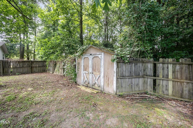 104 Fairfield Dr, Goldsboro, NC 27530 - view of shed with a fenced backyard