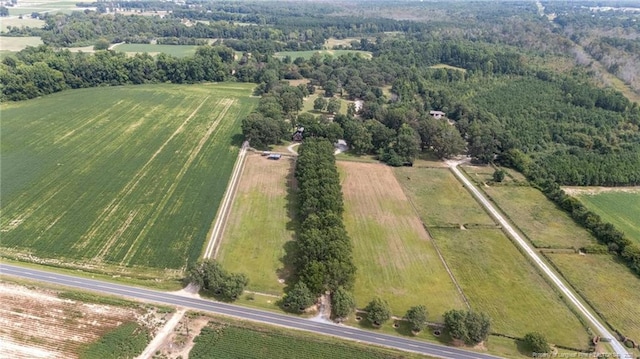 387 Three Bridge Rd, Dunn, NC 28334 - aerial view of property and surrounding area featuring rural landscape