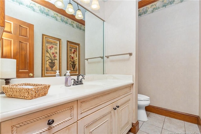 387 Three Bridge Rd, Dunn, NC 28334 - bathroom with vanity and tile patterned floors