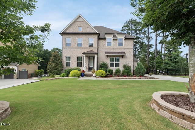 1089 Queensdale Dr, Cary, NC 27519 - view of front of house featuring brick siding and a front lawn