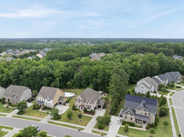 1089 Queensdale Dr, Cary, NC 27519 - aerial view of residential area with a forest