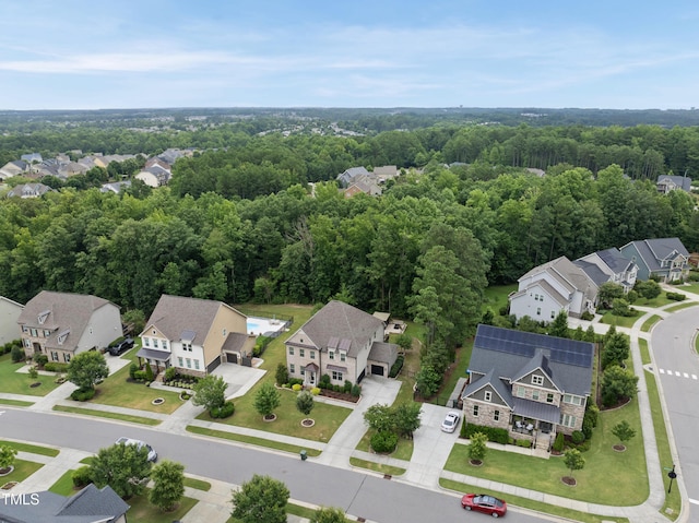 1089 Queensdale Dr, Cary, NC 27519 - aerial view of residential area with a forest