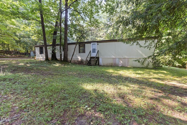 3170 Loblolly Ln, Wake Forest, NC 27587 - view of front facade with entry steps and a front yard