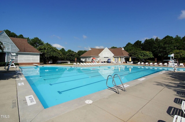 5032 Salem Ridge Rd, Holly Springs, NC 27540 - community pool featuring a patio area