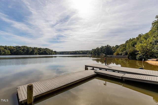 5032 Salem Ridge Rd, Holly Springs, NC 27540 - dock area featuring a water view and a view of trees
